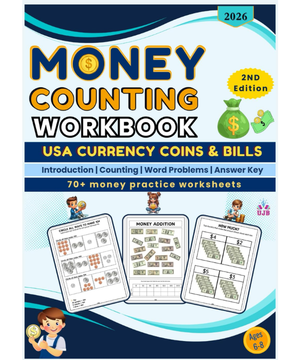 Money Counting Workbook: Counting book for kids to learn counting coins and dollar