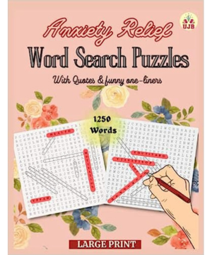 Anxiety word search for adults
