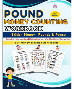 UK Money Counting Workbook for Kids: Counting book for kids to learn counting UK Pound and Pence