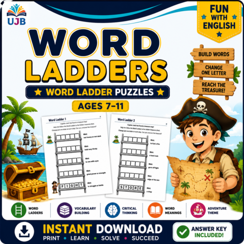 Word Ladders Puzzles for Kids Ages 7–11 | Vocabulary Activities